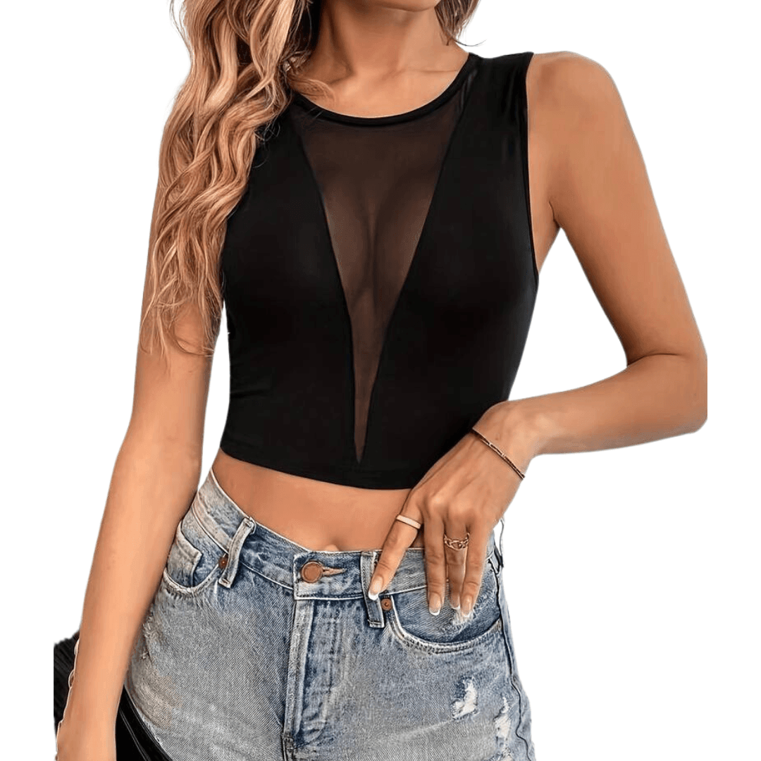Crop Top mit V - Ausschnitt - FestivalStuff