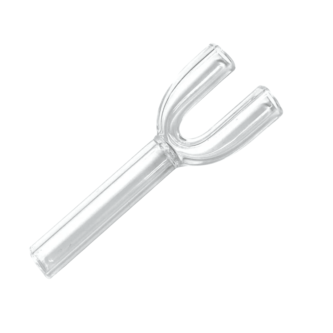 Doppel - Ziehröhrchen aus Glas (65mm) - FestivalStuff