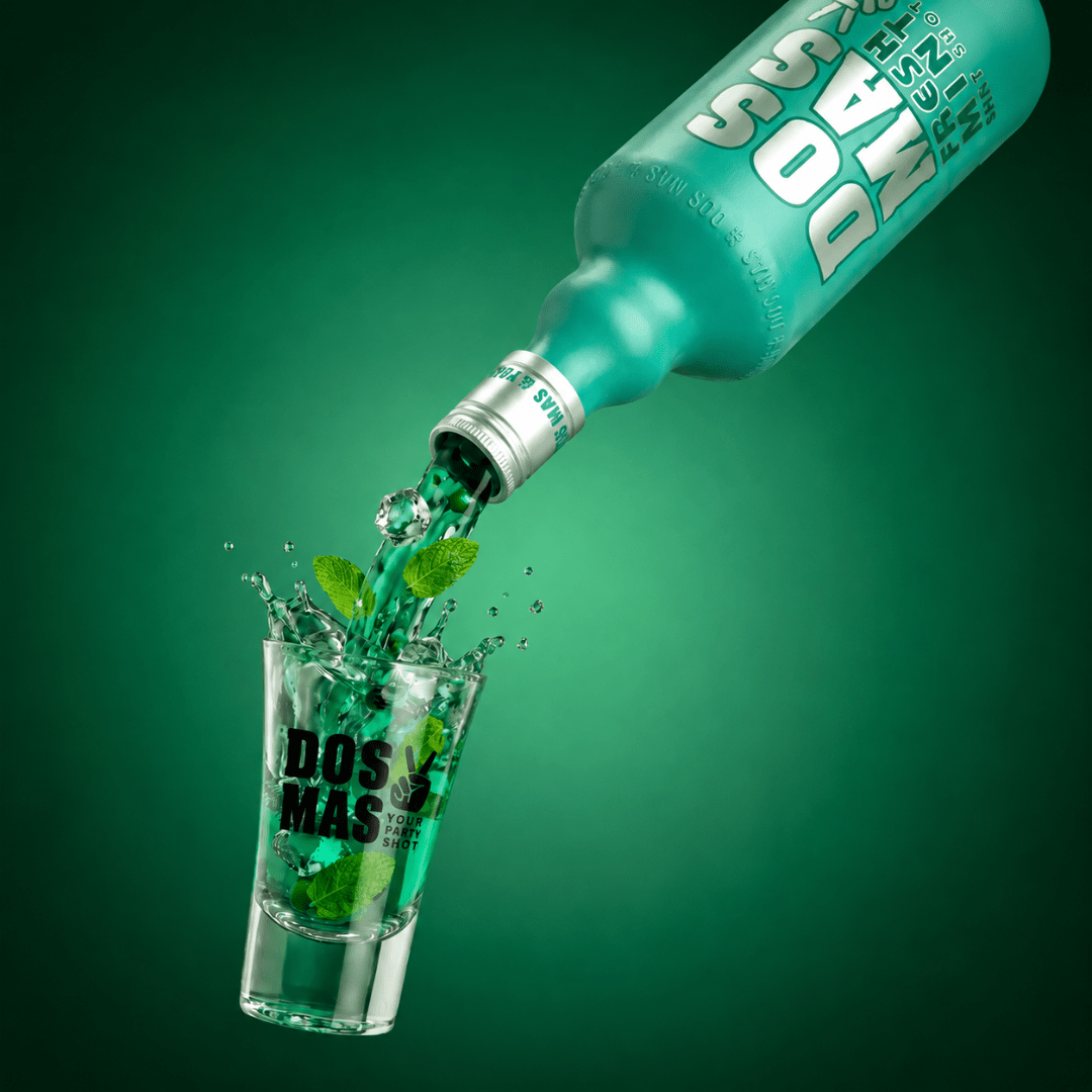 DOS MAS Kiss Shot Minzlikör - FestivalStuff