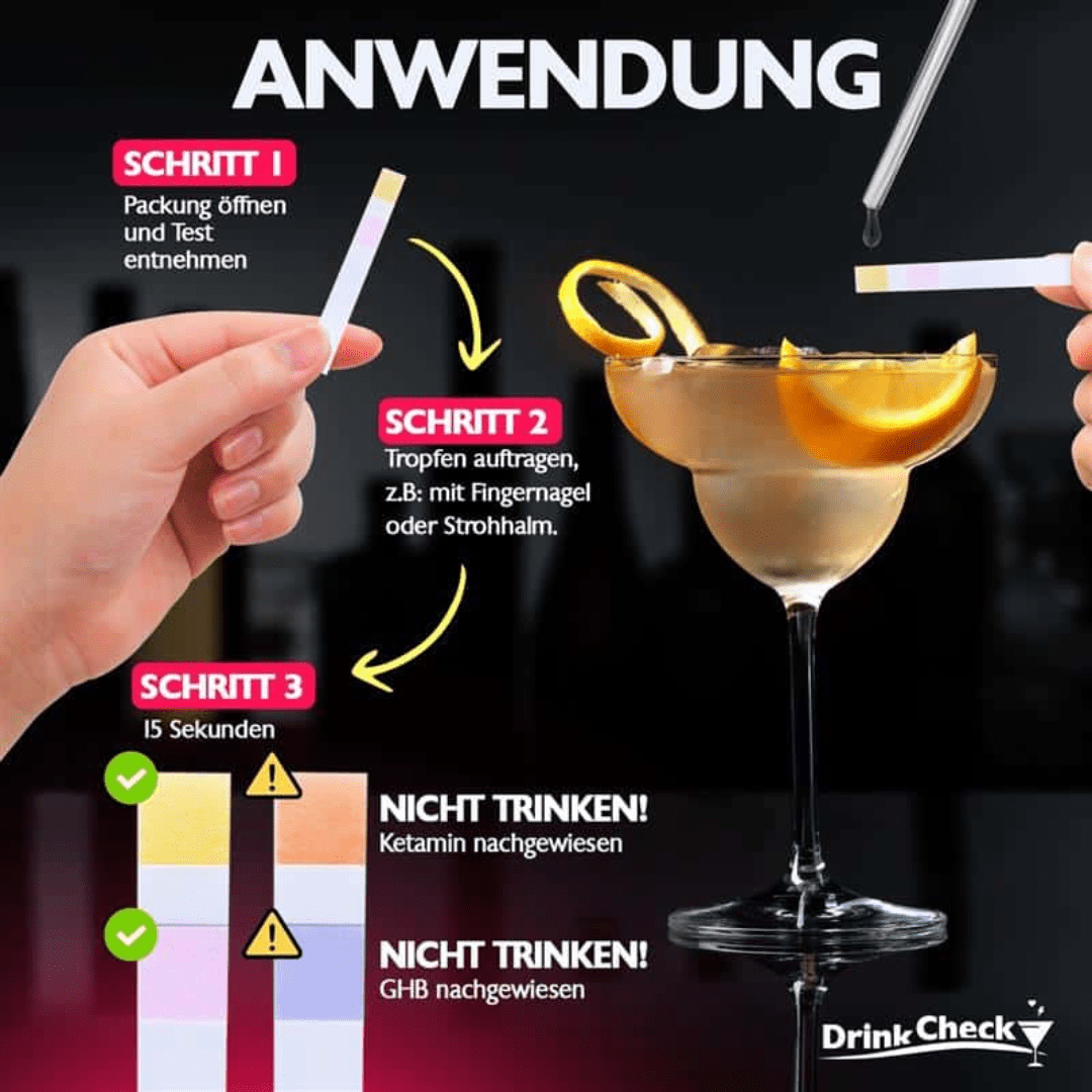 DrinkCheck K.O. Tropfen Schnelltest - FestivalStuff