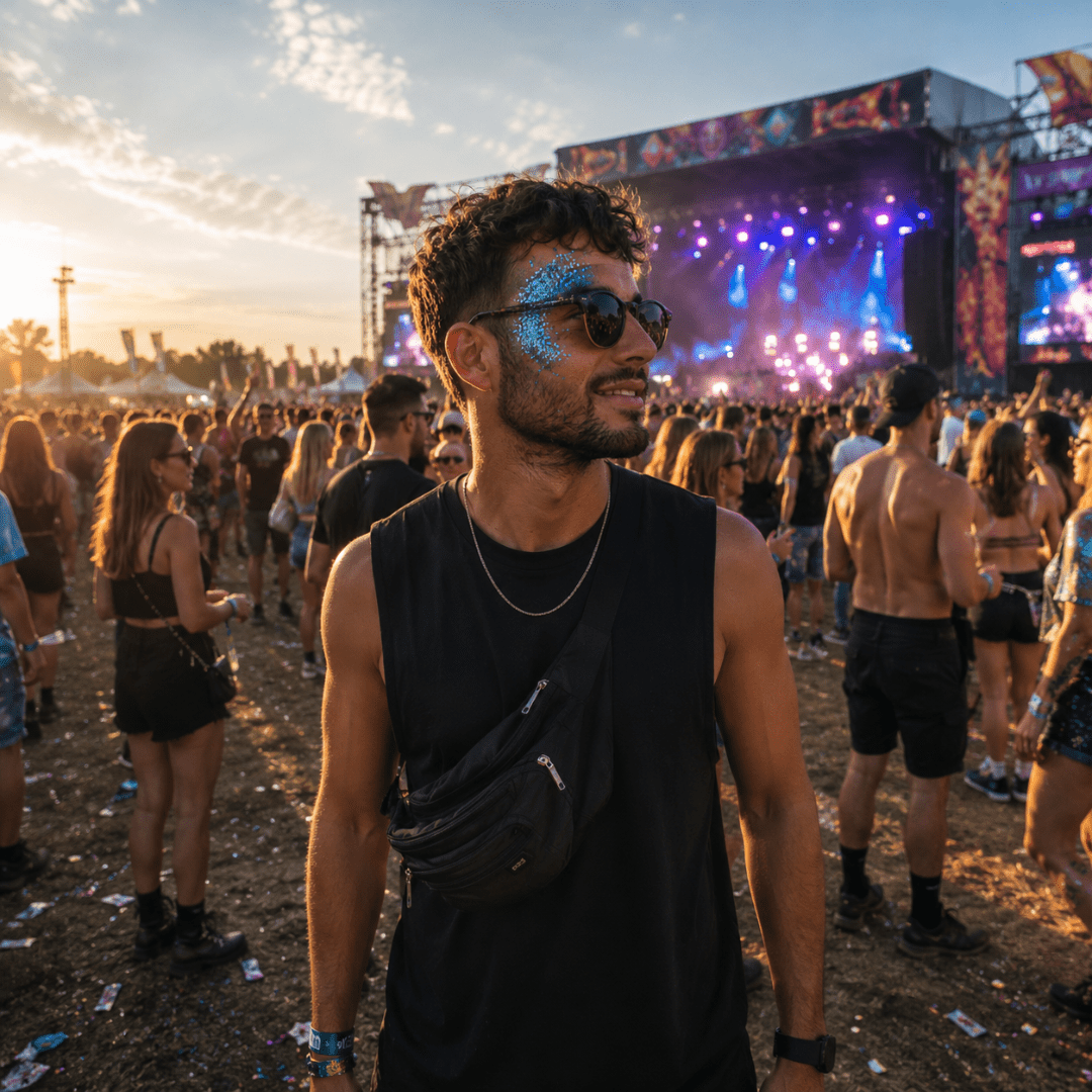 Eco Bio Glitzer Blau - FestivalStuff