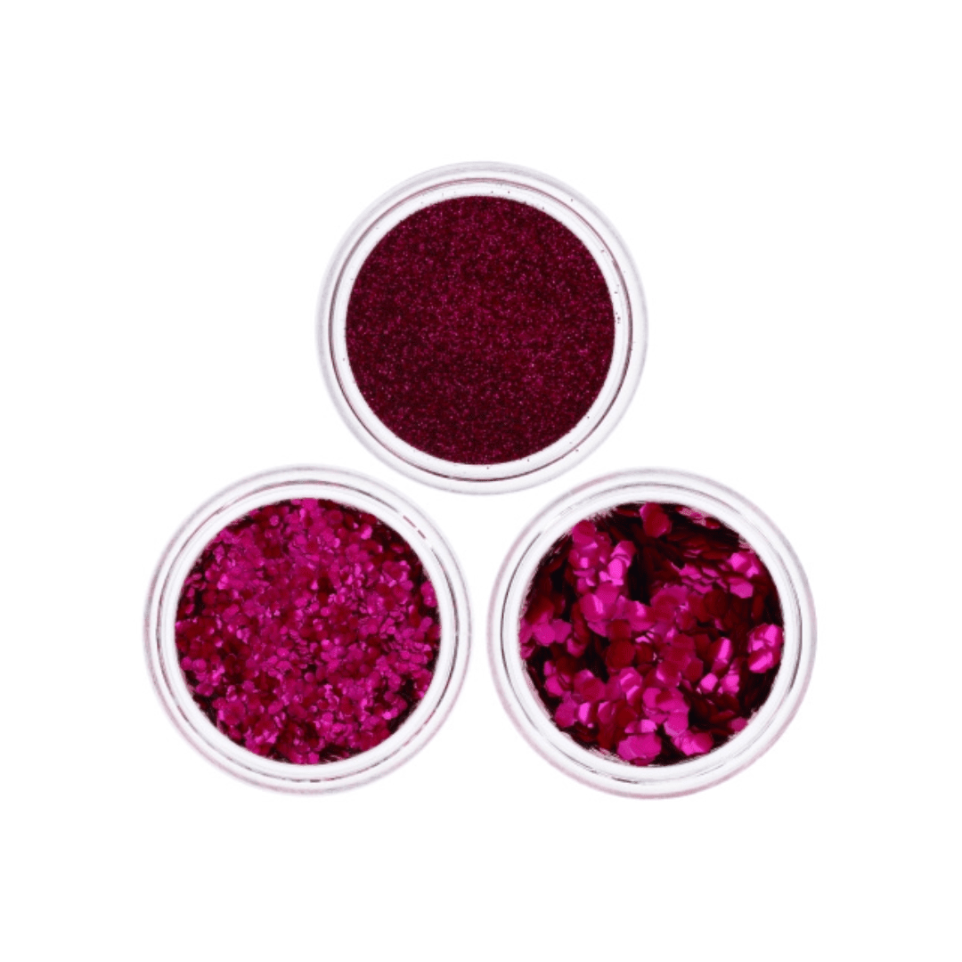Eco Bio Glitzer Dark Rose - FestivalStuff
