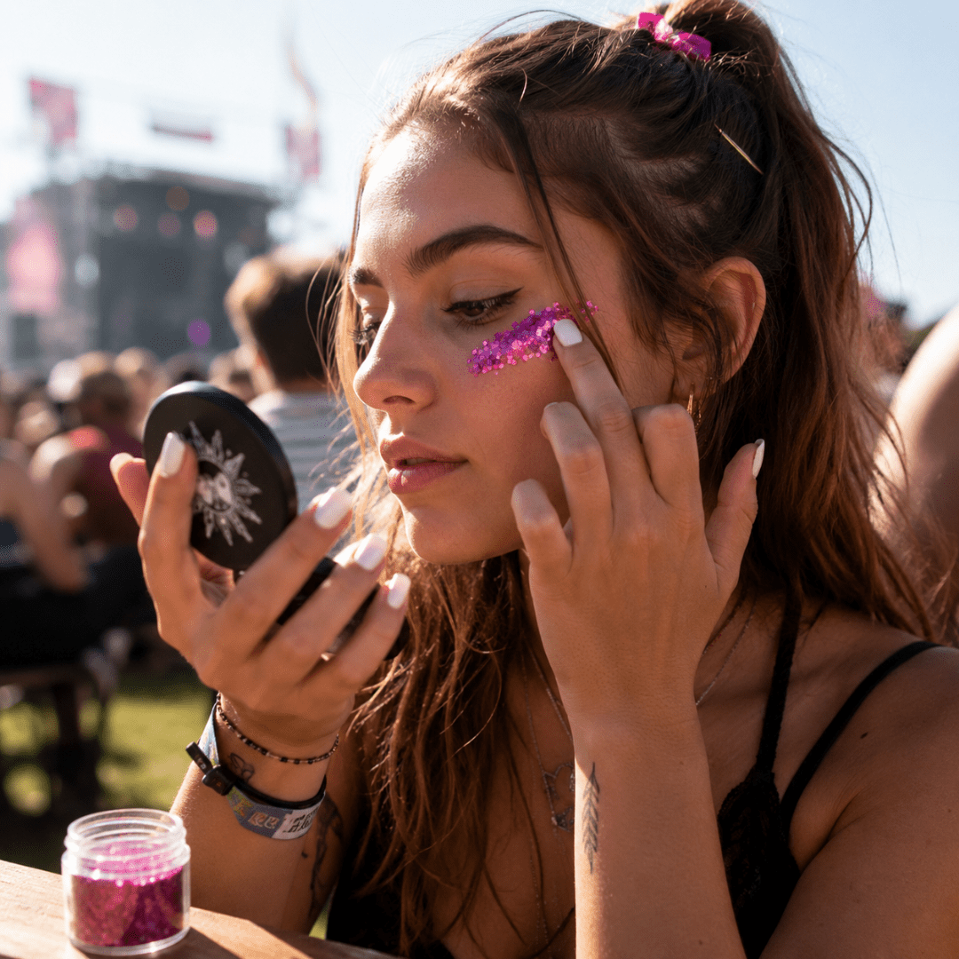 Eco Bio Glitzer Dark Rose - FestivalStuff