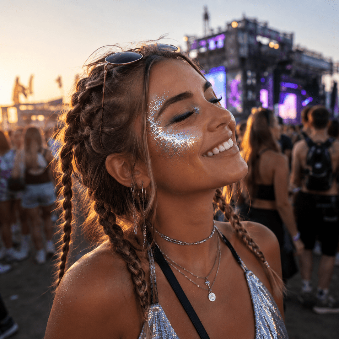 Eco Bio Glitzer Silber - FestivalStuff