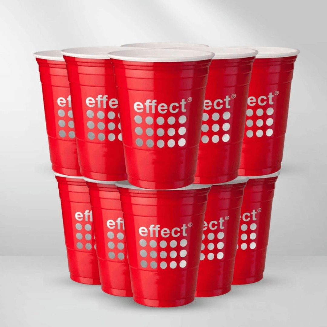 effect® 12x Hard Red Cup [Spar - Paket] - FestivalStuff
