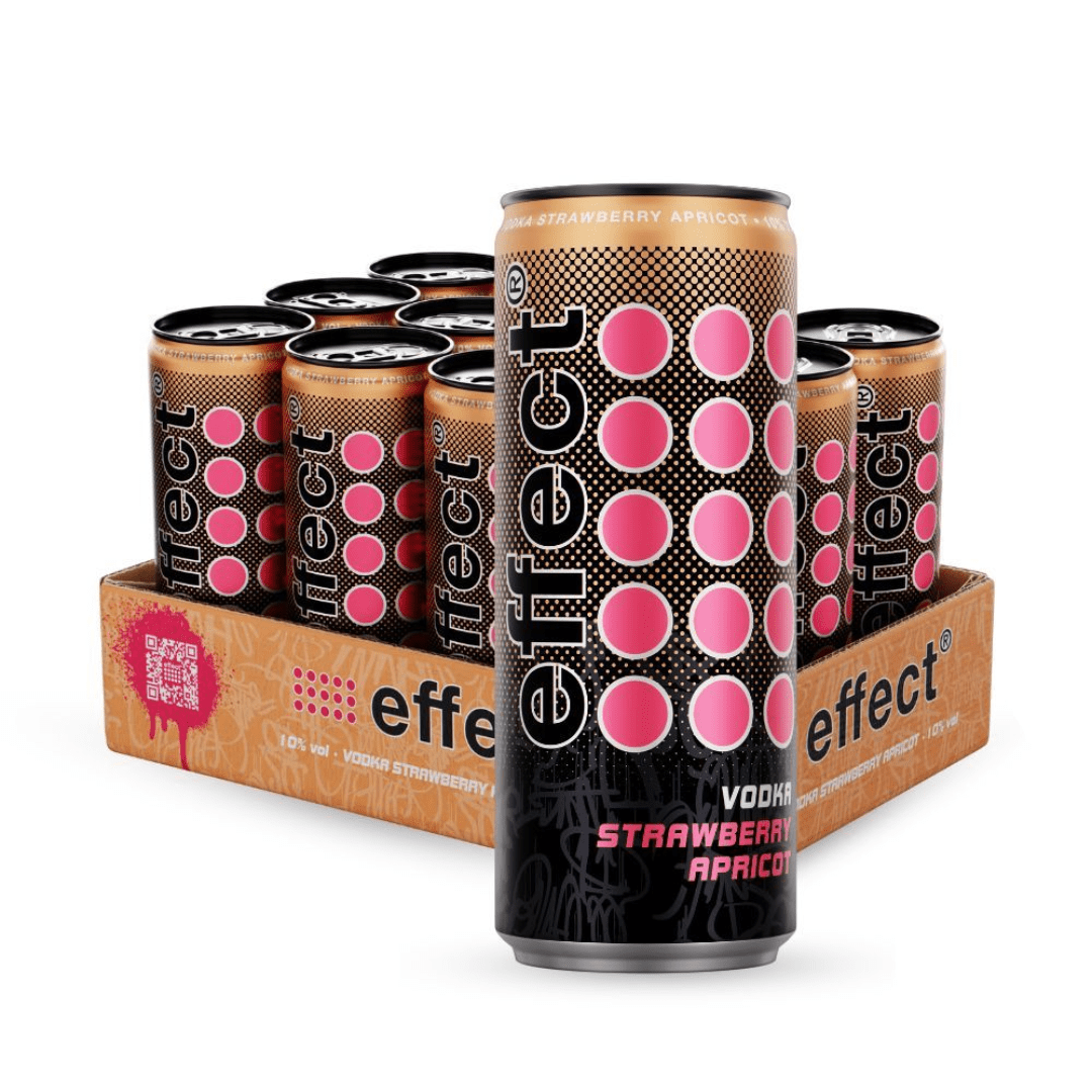 effect® Vodka Strawberry Apricot Dose 0,33L - FestivalStuff