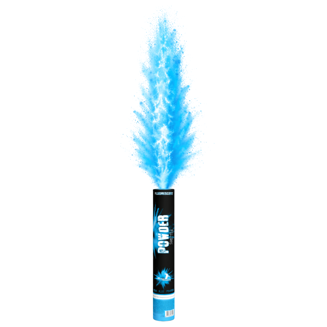 Elektrische Pulverkanone 40 cm Blau - FestivalStuff