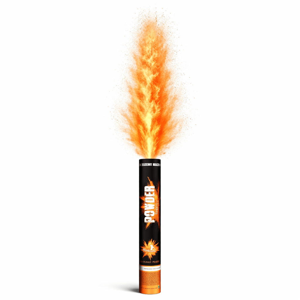 Elektrische Pulverkanone 40 cm Orange - FestivalStuff