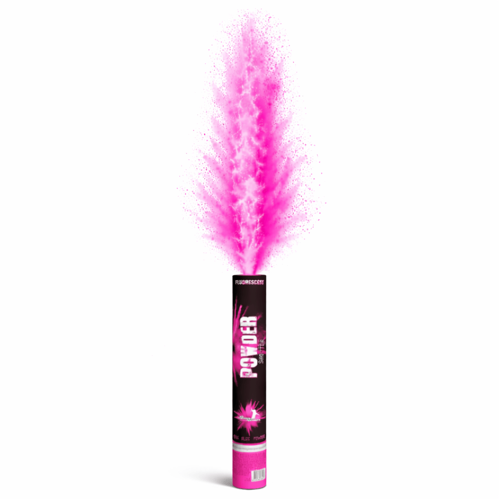 Elektrische Pulverkanone 40 cm Rosa - FestivalStuff