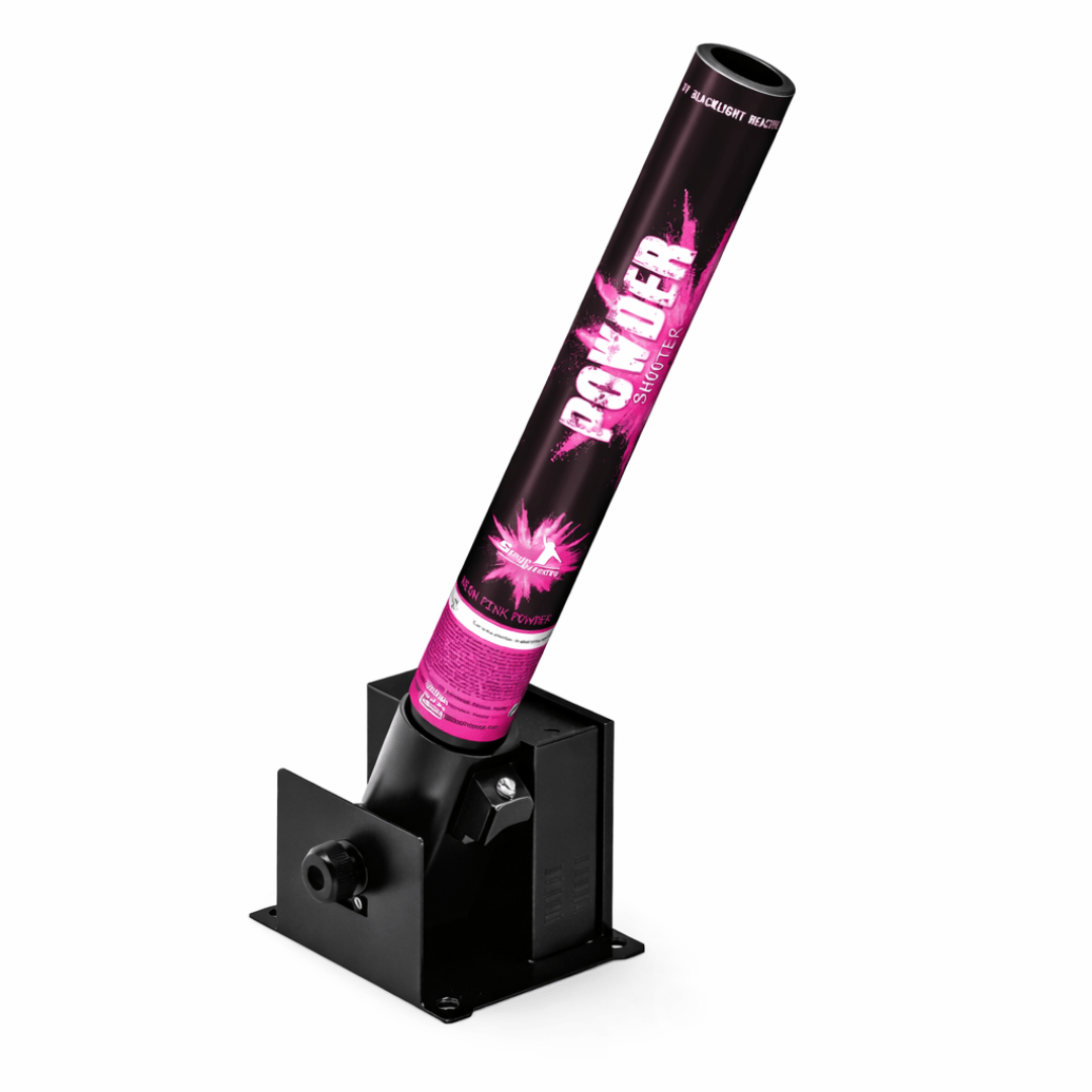 Elektrische Pulverkanone 40 cm Rosa - FestivalStuff