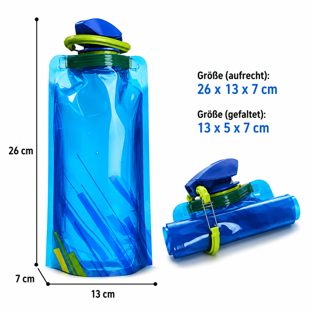 Faltbare Trinkflasche 700ml - FestivalStuff