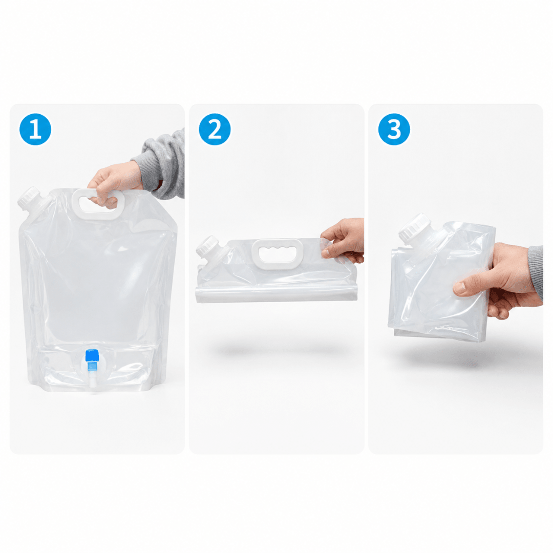 Faltbarer Wasserkanister 10 Liter mit Hahn - FestivalStuff