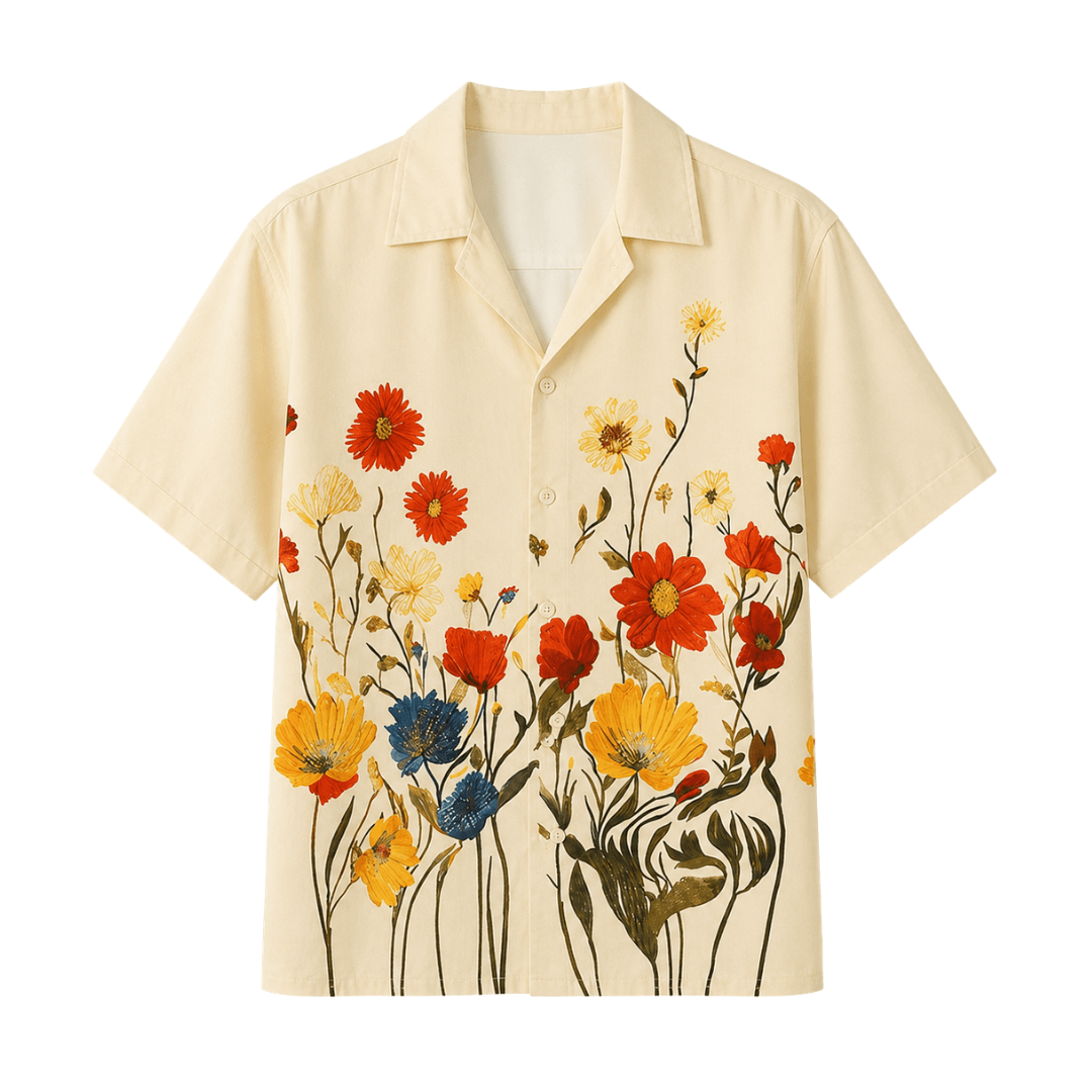 Festival Hemd Herren Floral - FestivalStuff