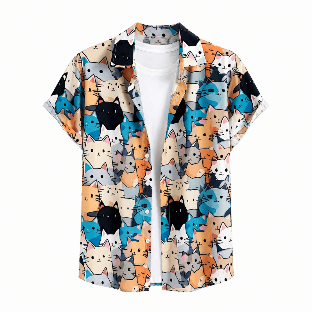 Festival Hemd Herren Kitty Vibes - FestivalStuff