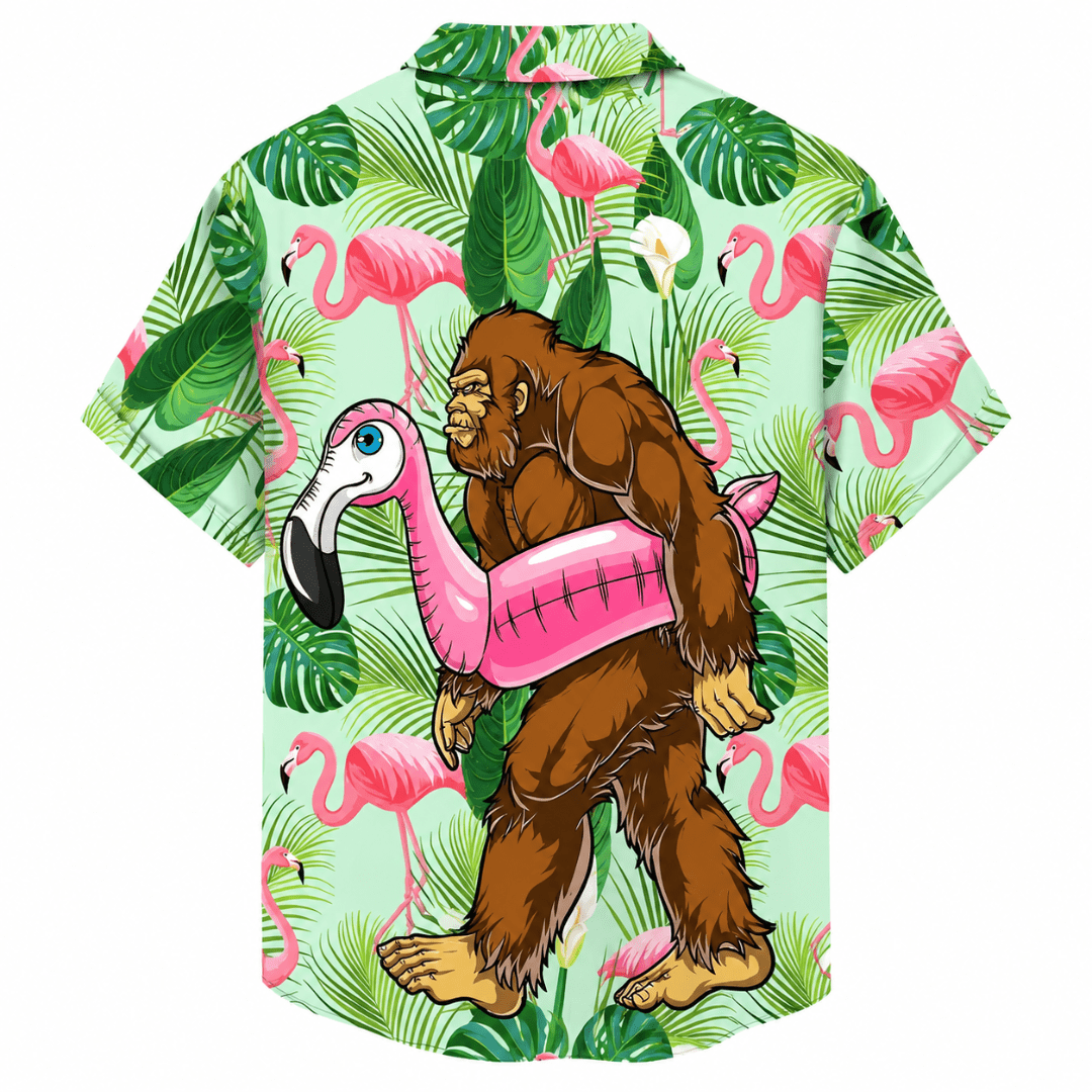 Festival Hemd Herren Monkey Flamingo - FestivalStuff