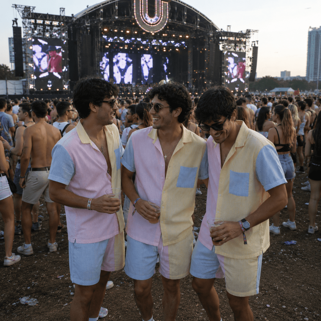 Festival Outfit 2 - teilig Colorblock - FestivalStuff