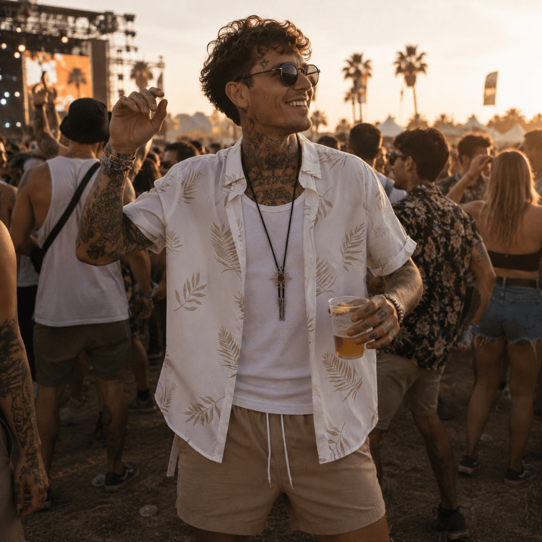 Festival Outfit 2 - teilig Palmen - FestivalStuff