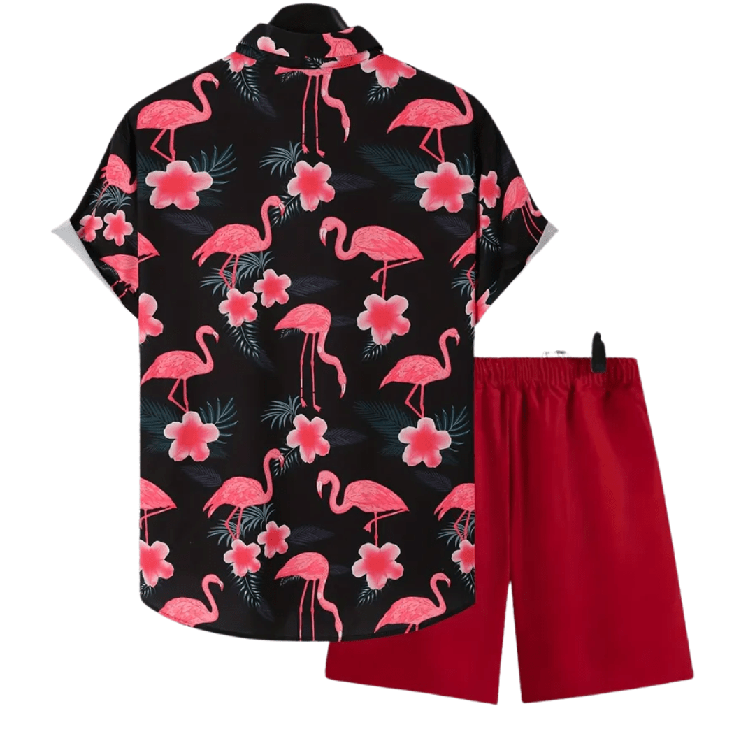 Festival Outfit 2 - teilig Red Flamingo - FestivalStuff