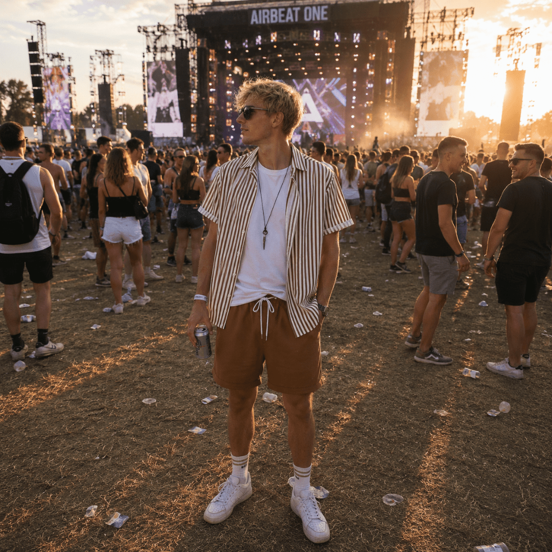 Festival Outfit 2 - teilig – Sunset Stripes - FestivalStuff