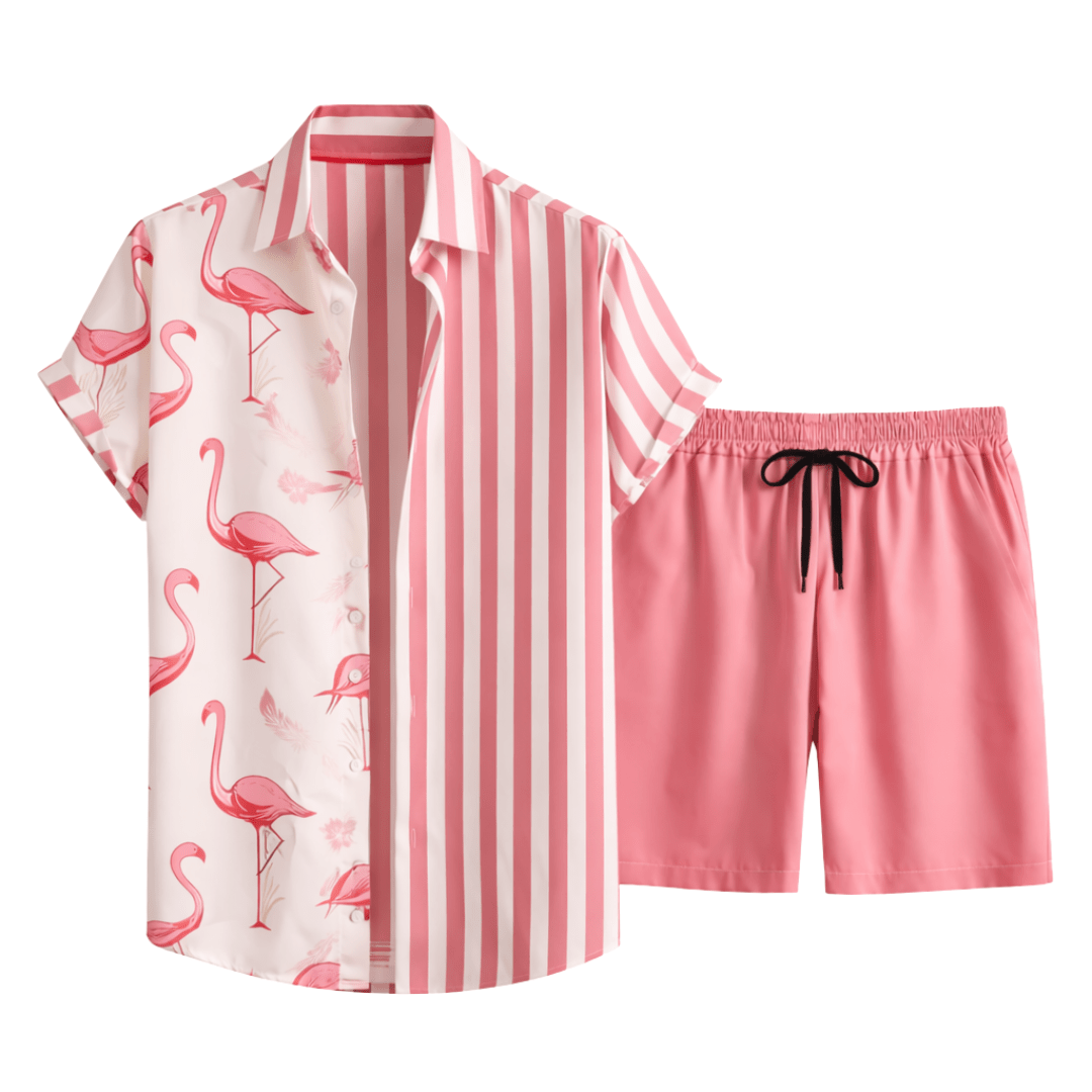 Festival Outfit Flamingo 2 - teiliges Rosa - FestivalStuff