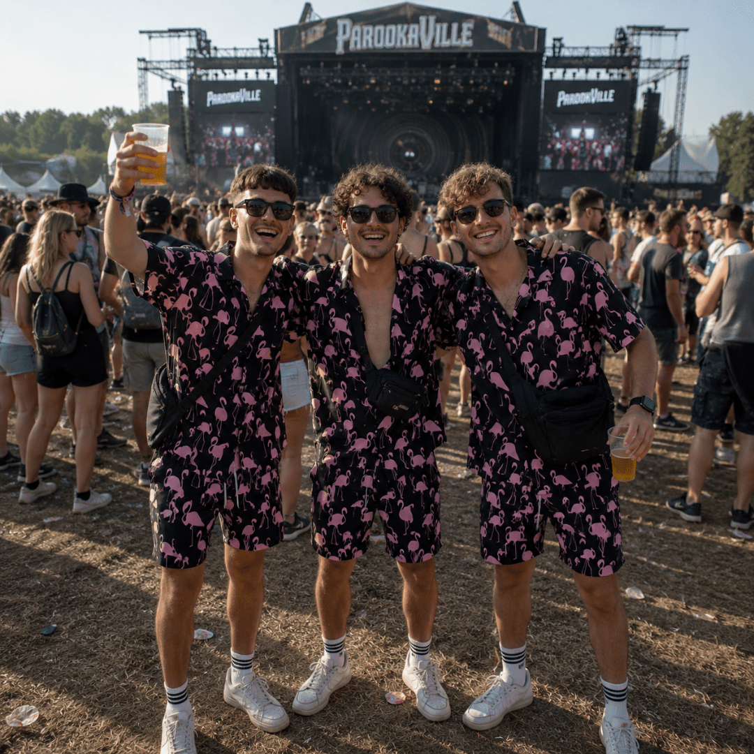 Festival Outfit Flamingo Fever 2 - teilig - FestivalStuff