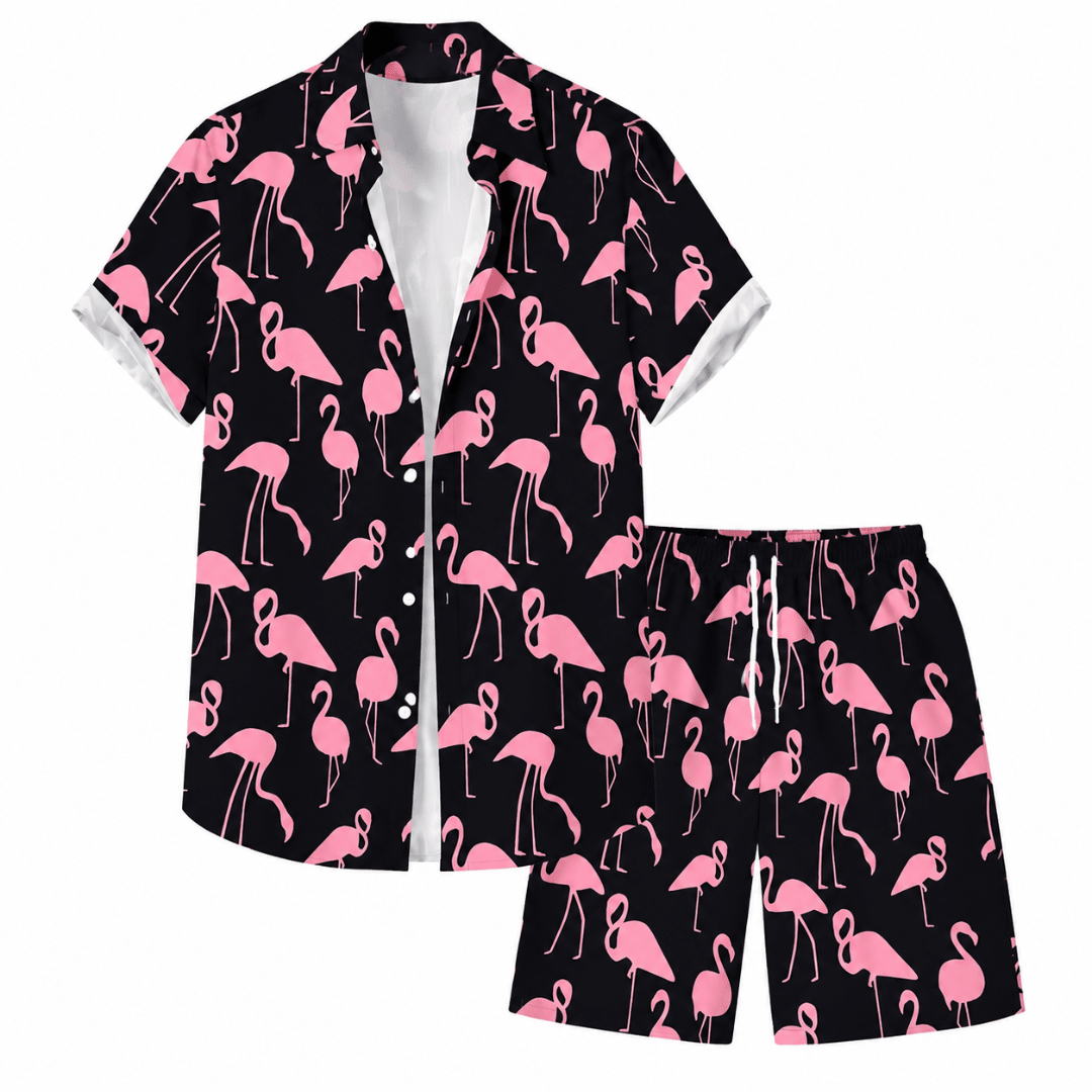 Festival Outfit Flamingo Fever 2 - teilig - FestivalStuff