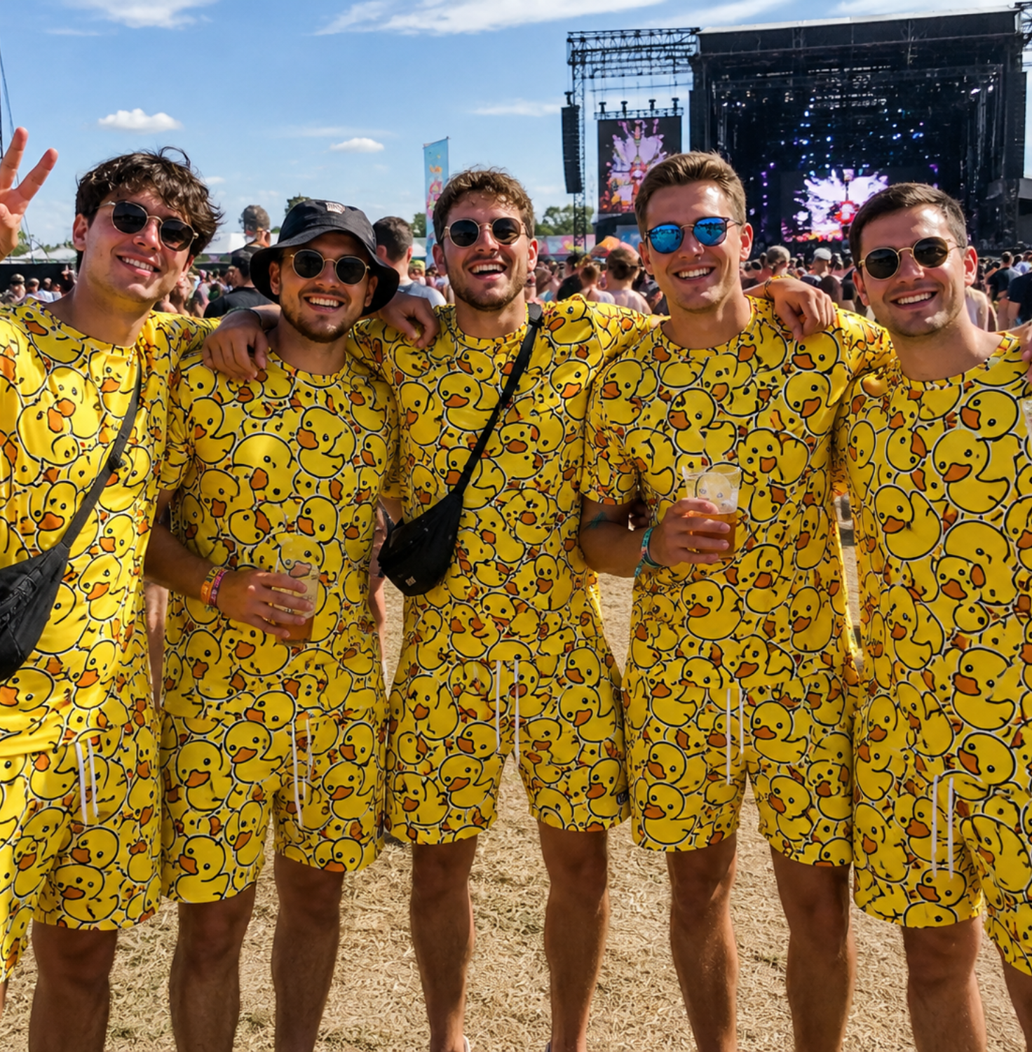 Festival Outfit THE DUCK T-Shirt 2 - teilig - FestivalStuff