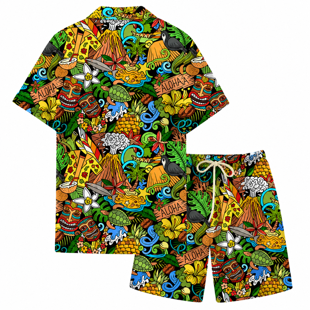 Festival Outfit Tropical Aloha 2 - teilig - FestivalStuff