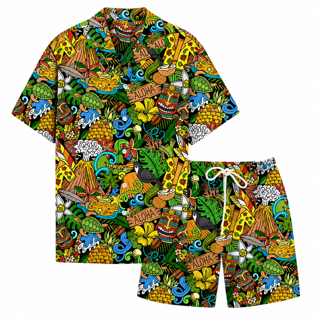 Festival Outfit Tropical Aloha 2 - teilig - FestivalStuff