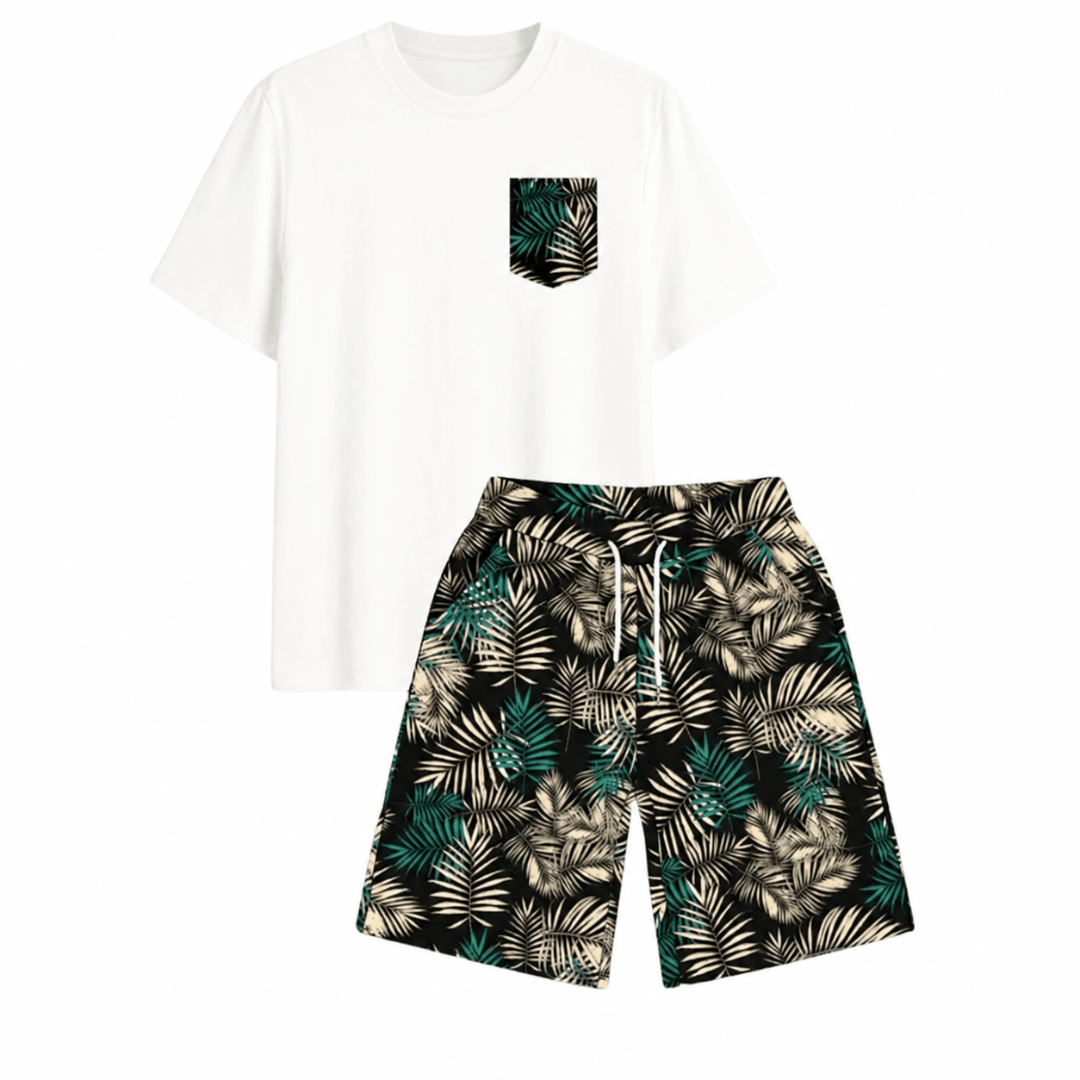 Festival T-Shirt Outfit Jungle Leafs 2 - teilig - FestivalStuff