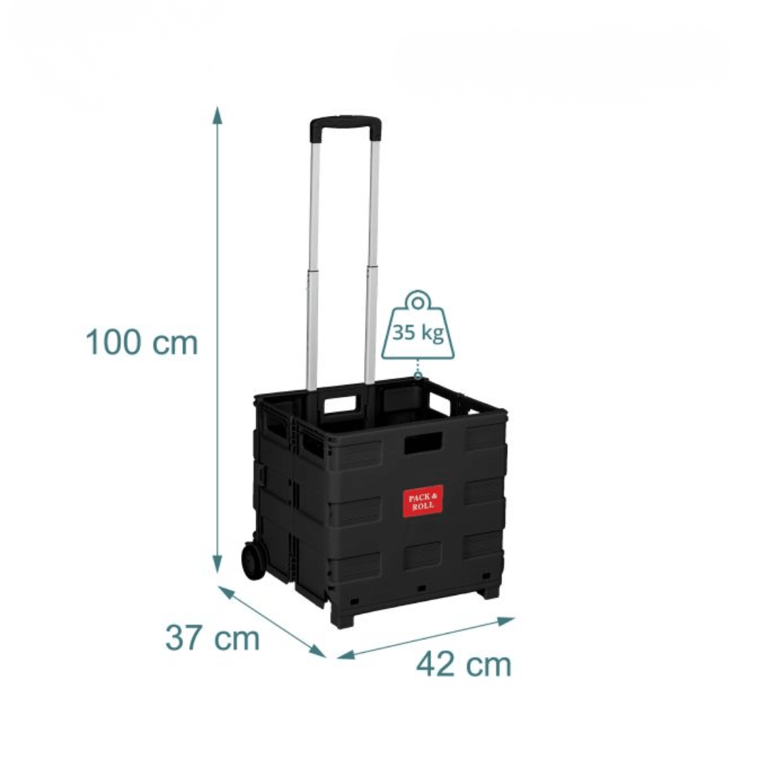 Festival Trolley Klappbar Schwarz - FestivalStuff