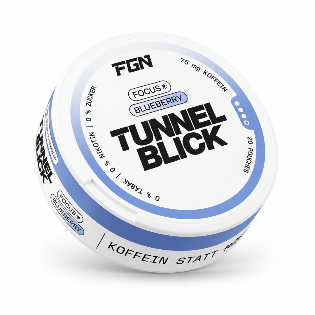FGN TUNNELBLICK Focus Blueberry Energy Pouches 20 Stück - FestivalStuff