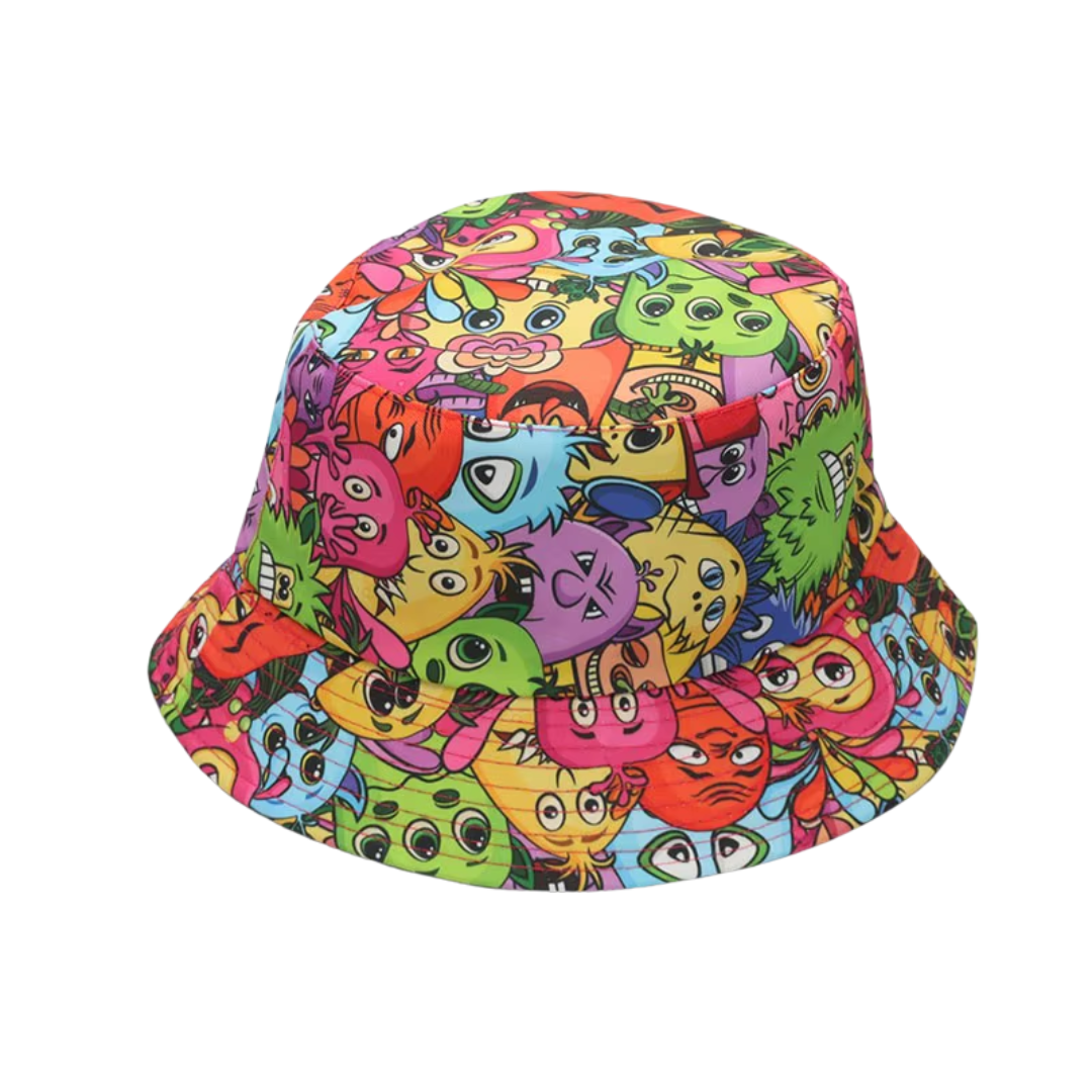 Fischerhut Cartoon Monster - FestivalStuff