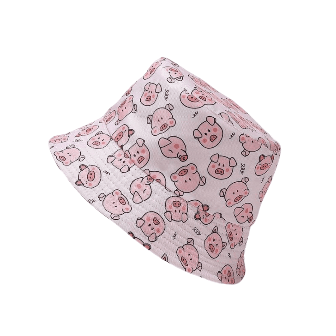 Fischerhut Schweinchen pink - FestivalStuff