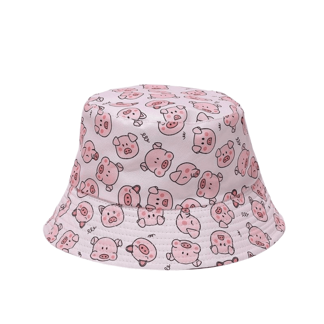 Fischerhut Schweinchen pink - FestivalStuff
