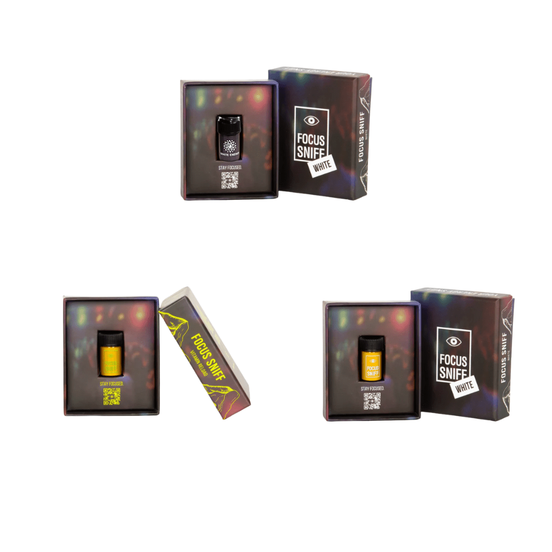 Focus Sniff 3er Set – Menthol, Cranberry & Lime Energy Boost - FestivalStuff