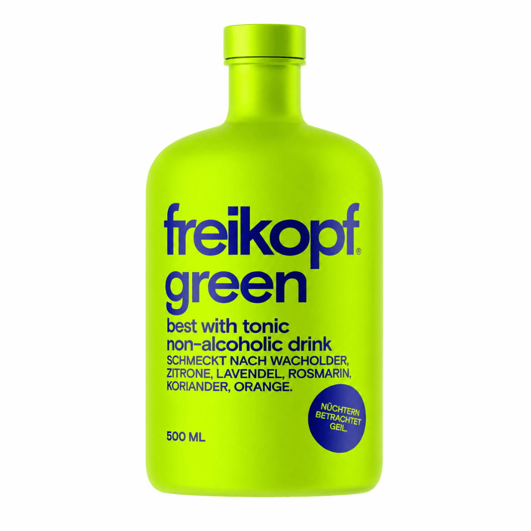 Freikopf Green 500 ml – Alkoholfreie Gin-Alternative - FestivalStuff