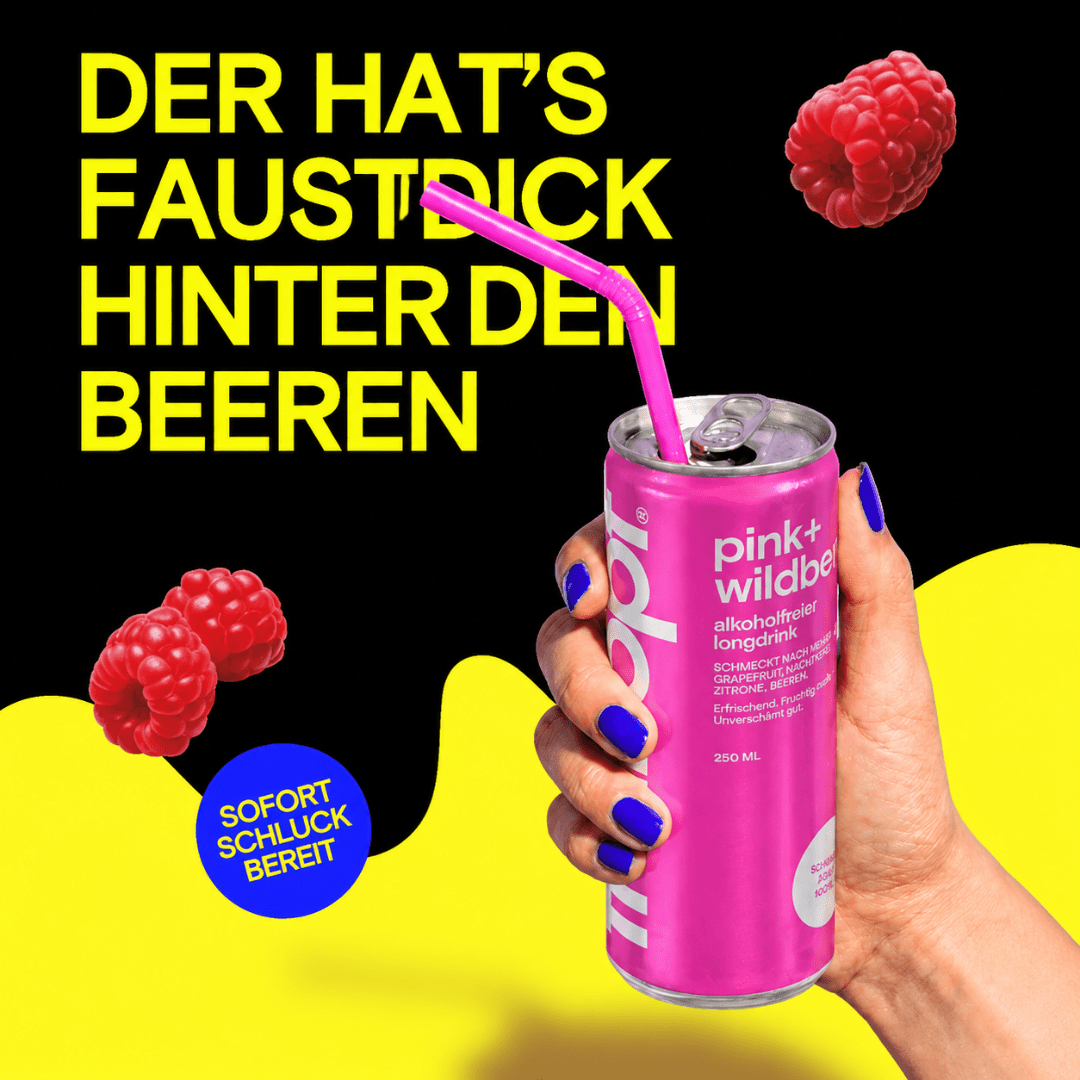 Freikopf Pink + Wildberry Alkoholfreier Longdrink - FestivalStuff
