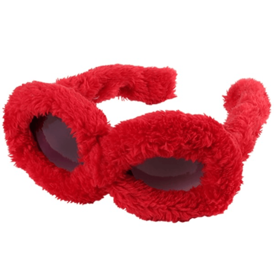 Fun Brille Plüsch 3 Farben - FestivalStuff