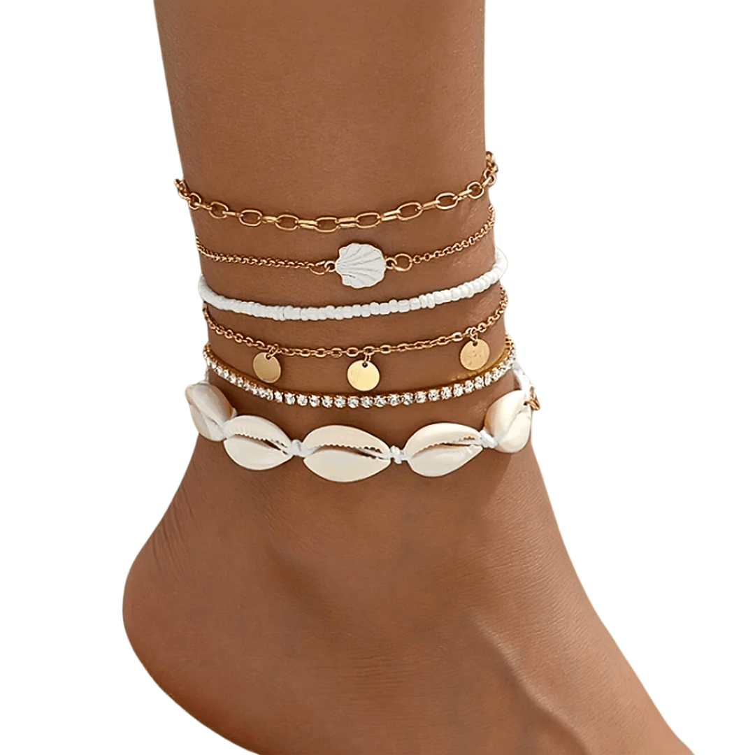 Fußketten Boho 6 - teilig - FestivalStuff