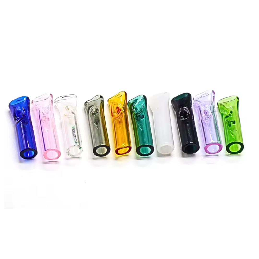 Glas Filter Tip 8 mm flach – Flaches Mundstück aus Glas - FestivalStuff