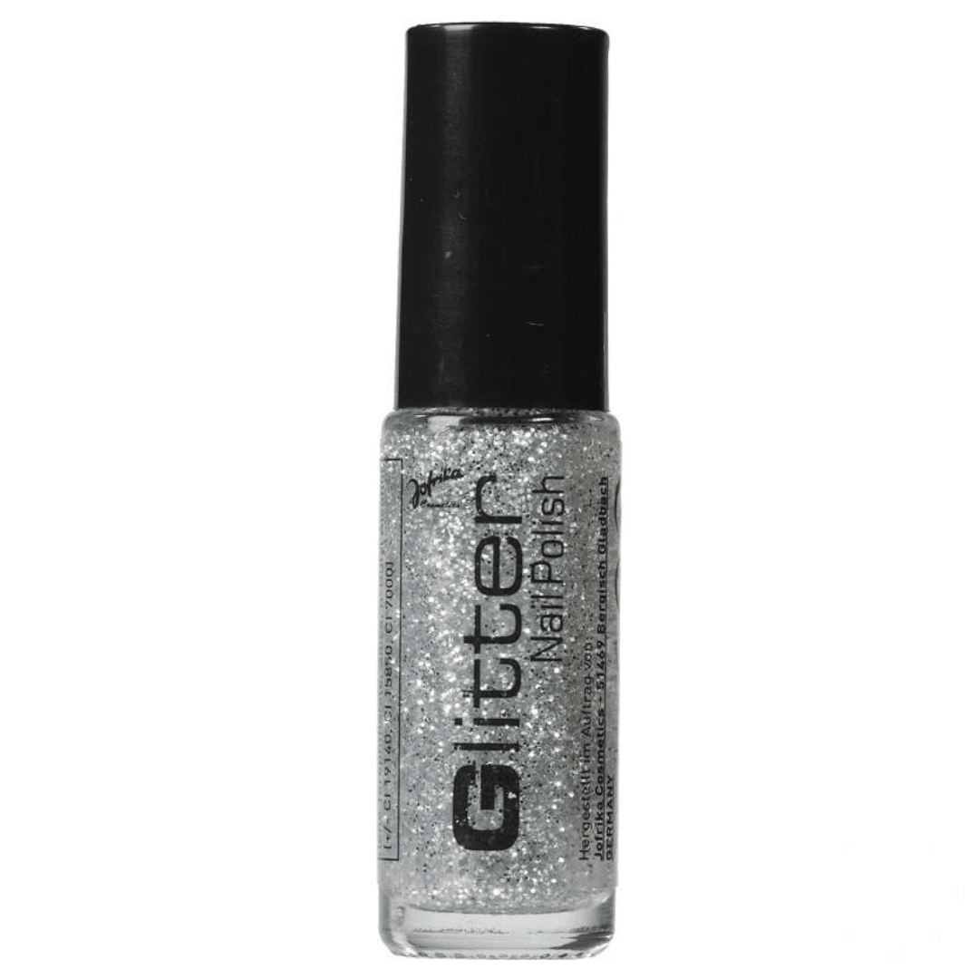 Glitter Nail Polish Silber - FestivalStuff