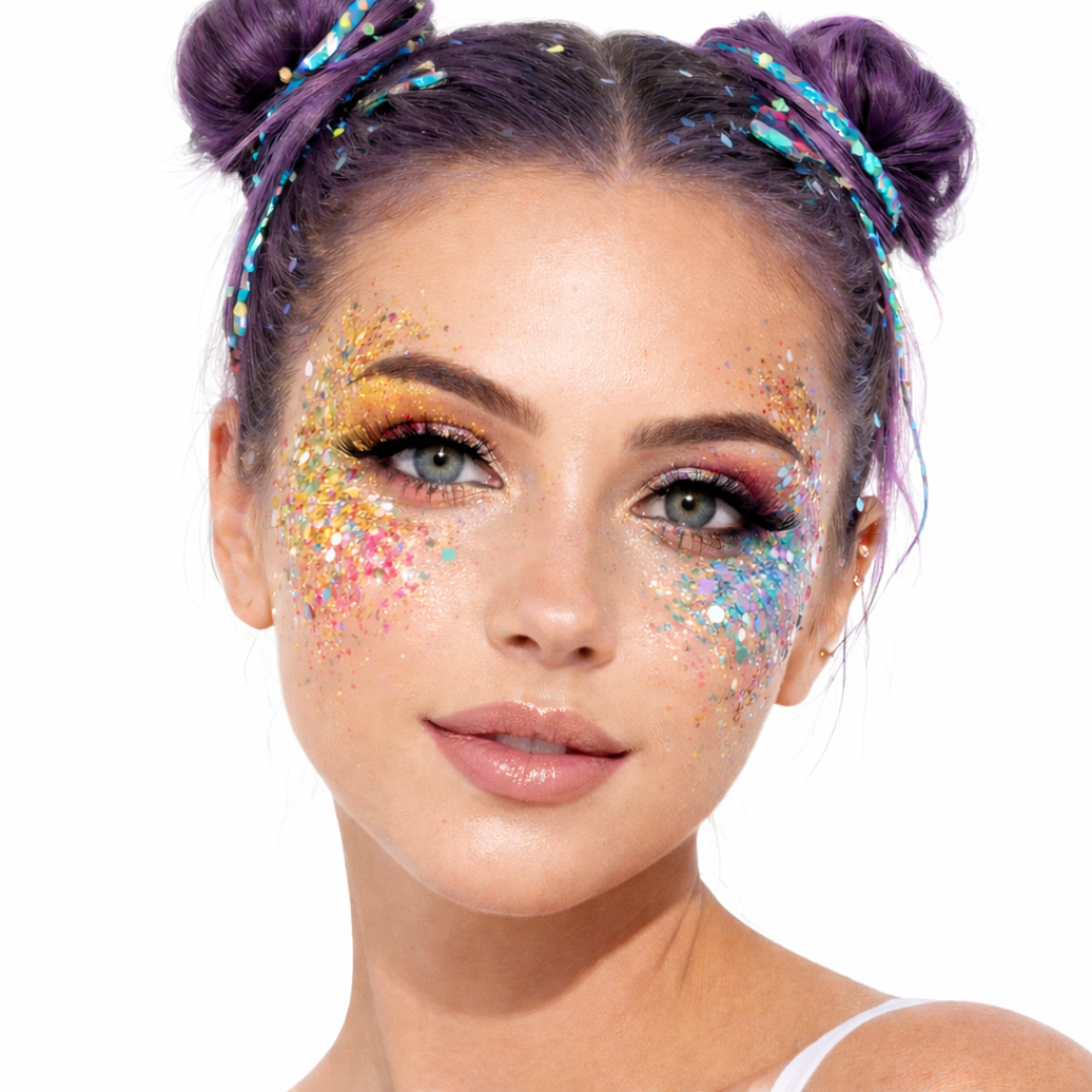 Glitzer Set 12 Farben für Gesicht & Körper - FestivalStuff