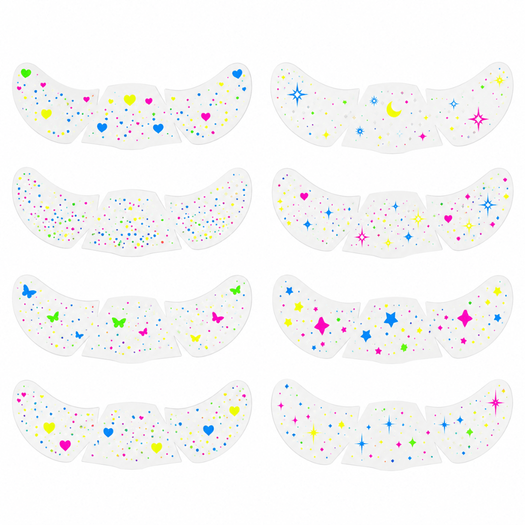 Glow in the Dark Sommersprossen Tattoos - FestivalStuff