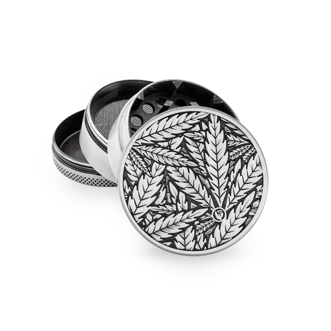 Grinder Silver Leaves - FestivalStuff