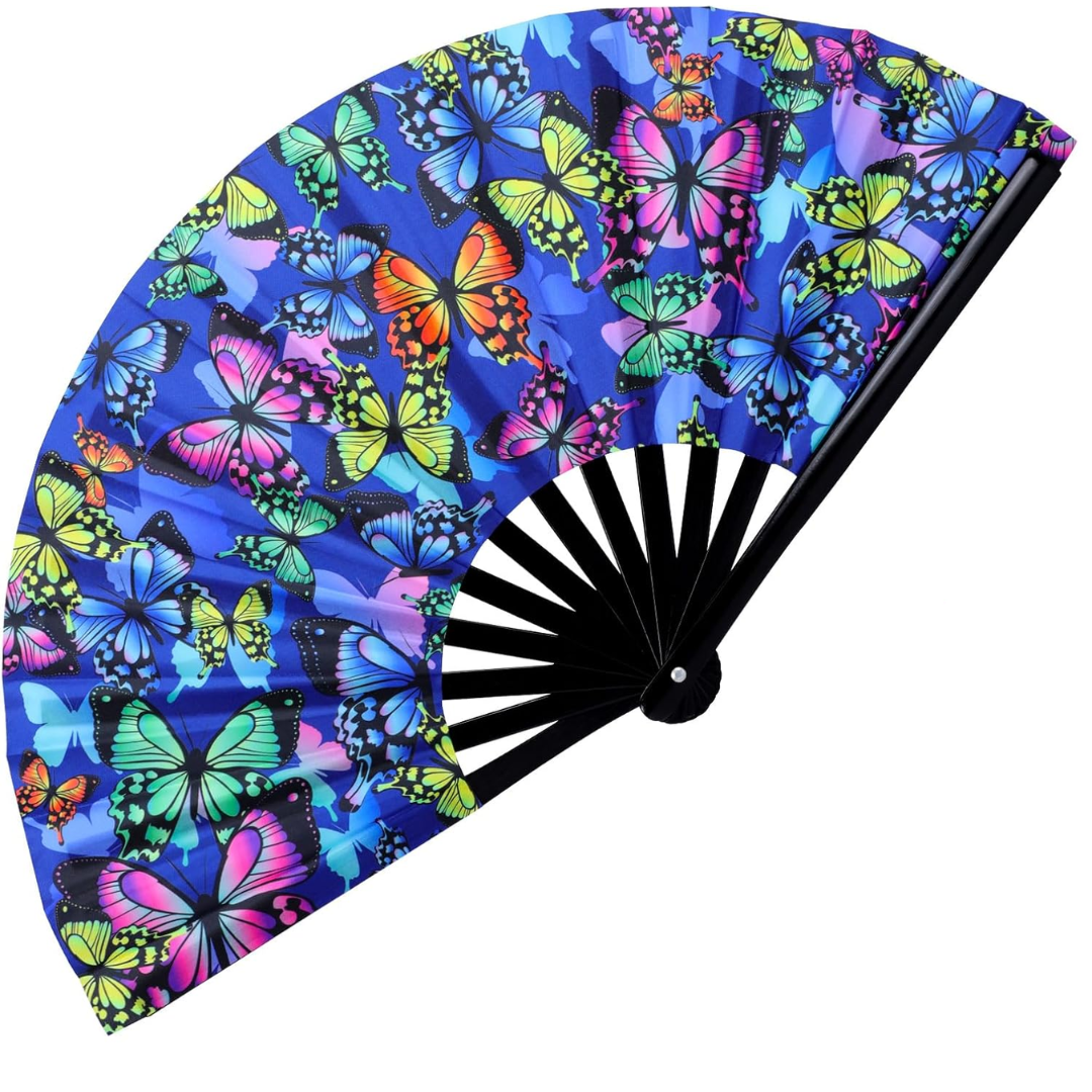 Großer Fächer 60cm Butterfly - FestivalStuff