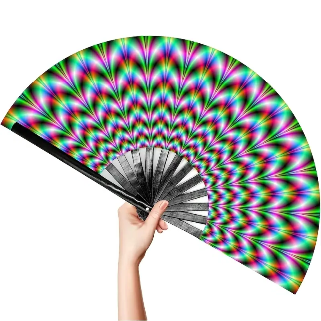 Großer Fächer 64cm VISUELL - FestivalStuff