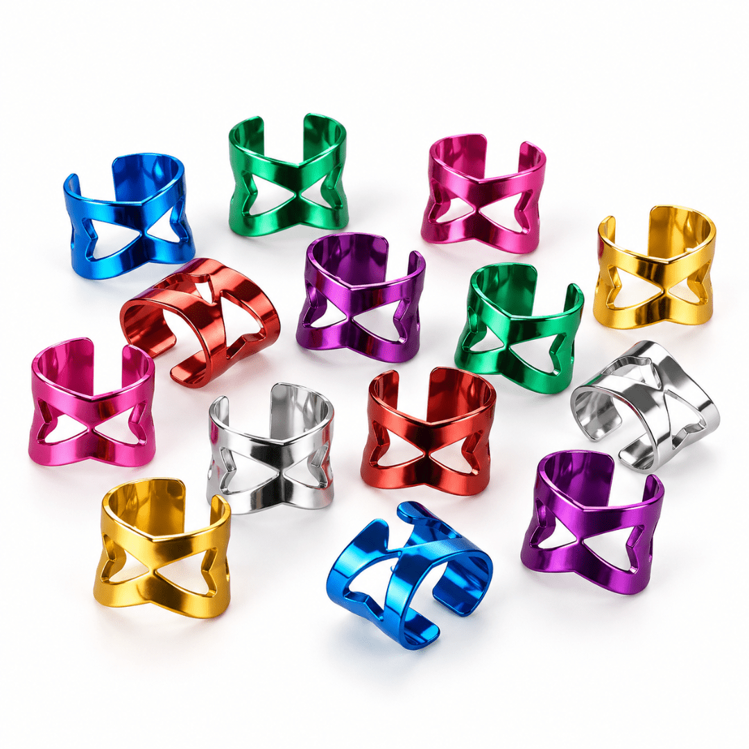 Haar Clip Metallic Bunt - FestivalStuff