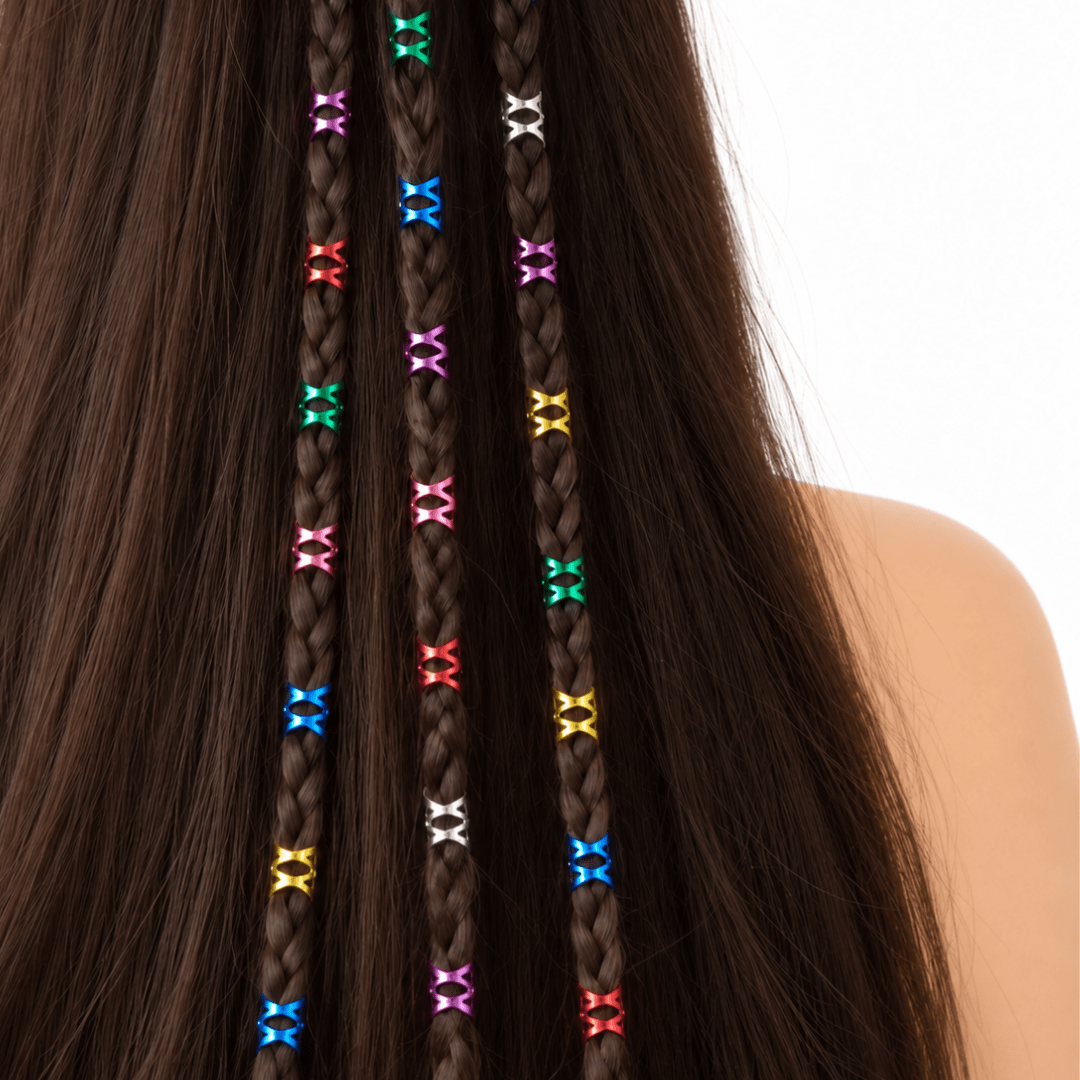 Haar Clip Metallic Bunt - FestivalStuff