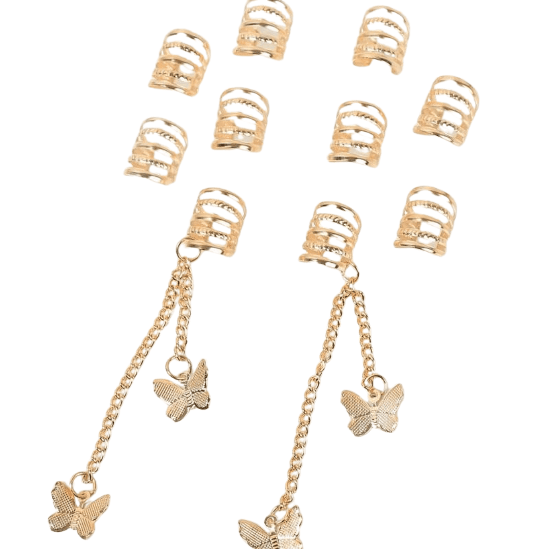 Haar Clips mit Schmetterling Anhängern - FestivalStuff